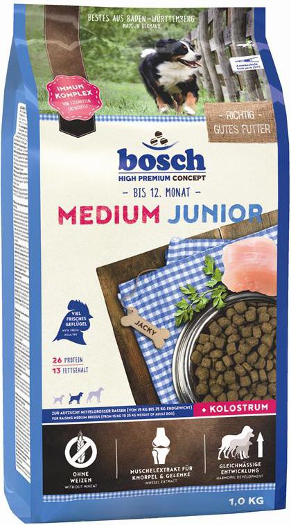 Bosch Tiernahrung Junior Medium - 1 kg barība suņiem