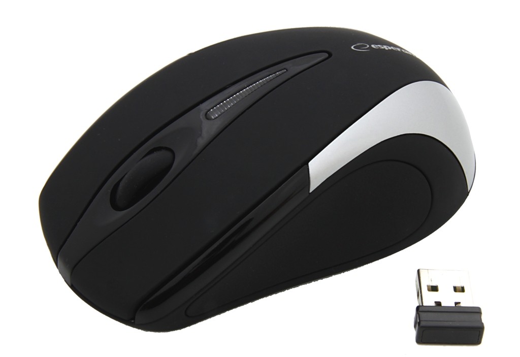 ESPERANZA Wireless Mouse Optical EM101S USB|NANO Output 2,4 GHz| silver Datora pele