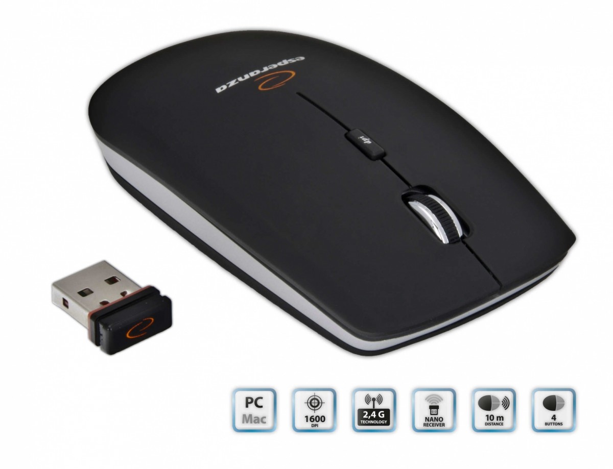 ESPERANZA Wireless Mouse Optical EM120K Datora pele