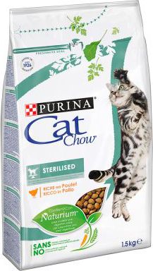 Nestle PURINA CAT CHOW 1.5kg STERILIZED kaķu barība