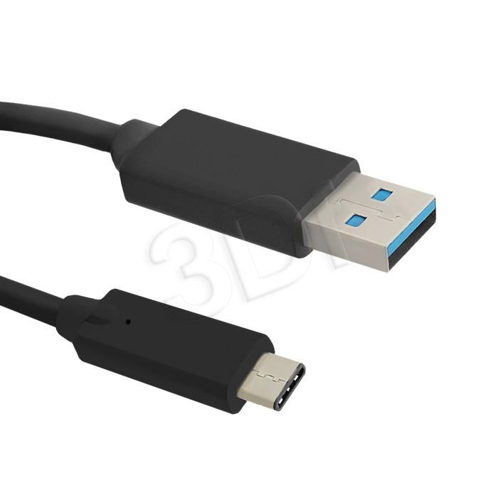 Qoltec Cable USB 3.0 AM / USB 3.1 typC M | 0,25m USB kabelis