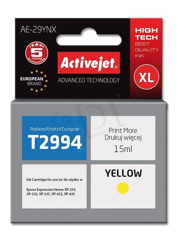 Activejet AE-29YNX ink (replacement for Epson 29XL T2994; Supreme; 15 ml; yellow)