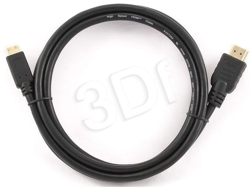 Gembird HDMI-HDMI mini V1.4 M/M, gold-plated connectors, 3m kabelis video, audio