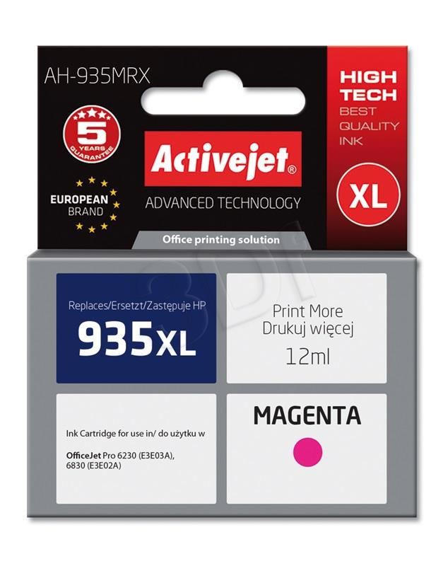 Ink Activejet AH-935MRX (for printer Hewlett Packard  compatible replacement 935XL C2P25AE premium 12m magenta Chip) kārtridžs