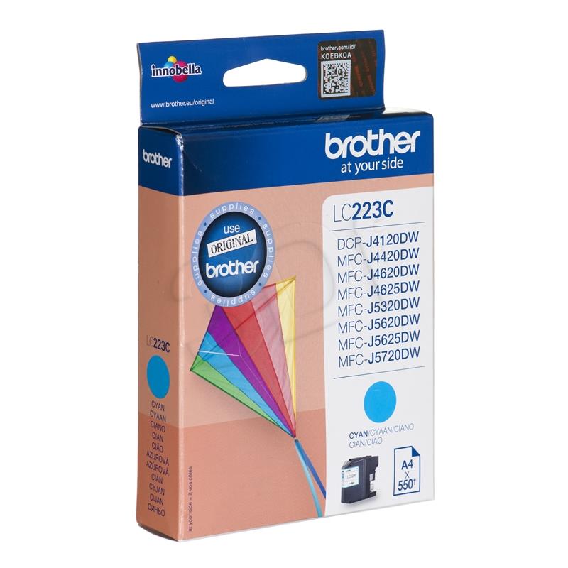 Brother LC223C, Cyan Ink Cartridge 550 pages toneris