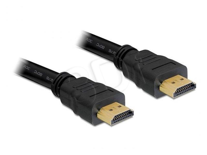 Delock Cable High Speed HDMI with Ethernet - HDMI A male > HDMI A male 15 m kabelis video, audio