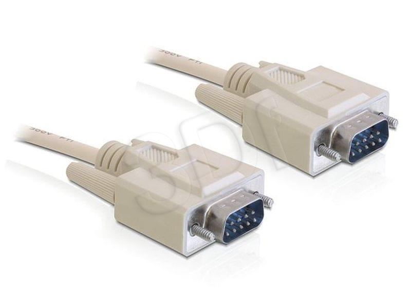 Delock Cable RS-232 serial Sub-D9 male / male 5m kabelis video, audio