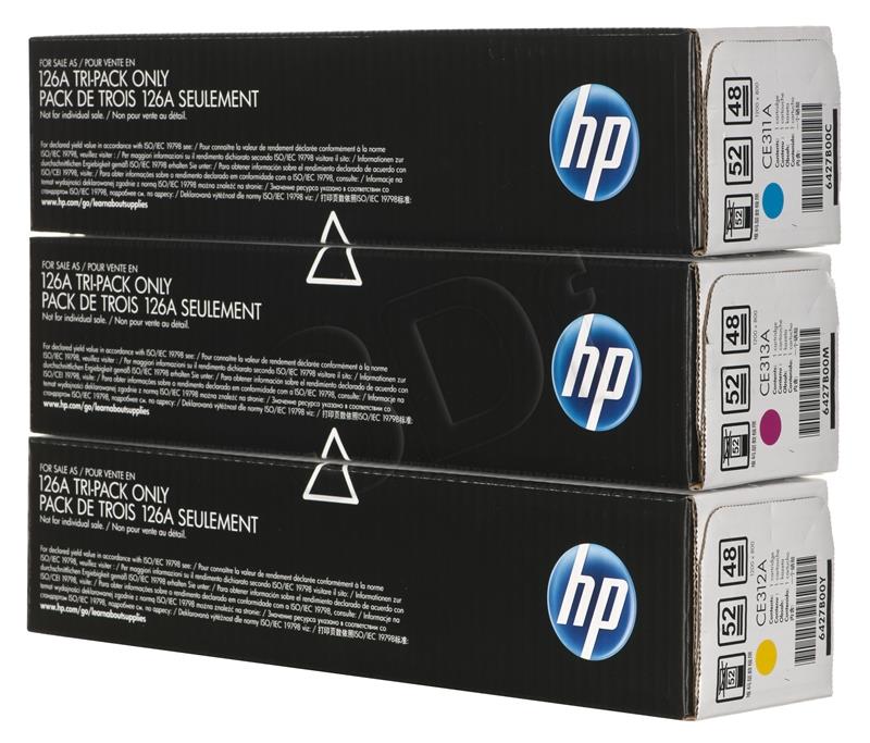 HP 126A Tri-Color Pack toneris