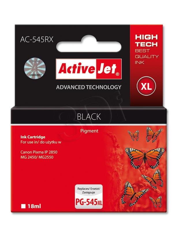ActiveJet ink AC-545RX Canon PG-545XL Black kārtridžs