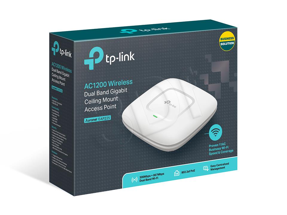 TP-Link EAP225 Wireless AC1350 AccessPoint Gigabit PoE Access point