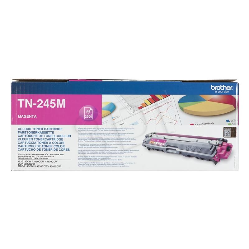 Toner Brother TN245 magenta| 2200 pgs | HL-3140CW/3150/3170/DCP-9020/MFC-9140CDN toneris