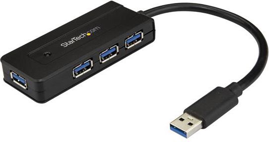 StarTech.com ST4300MINI USB 3.0 (3.1 Gen 1) Type-A 5000Mbit/s Black Schnitt... USB kabelis