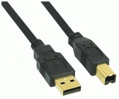 Kabel USB InLine USB A/B 0,3m (34503S) USB kabelis