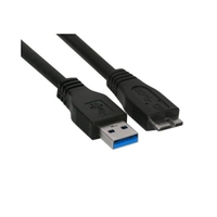 Kabel USB InLine USB 3.0 A/Micro USB, 3m, Black (35430) USB kabelis