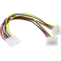  InLine Przedluzacz 4 Pin Molex meski - zenski 0.5m (29650B) kabelis datoram