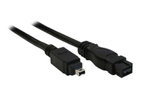 InLine Firewire 9-pin - Firewire 4-pin, 1.8m, Black (34902) USB kabelis