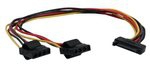 InLine SATA Strom-Y-Kabel auf 2x 4-Pol Molex - 30cm kabelis datoram