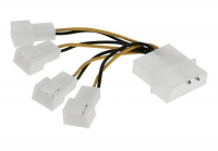  InLine Molex - 4x 3pin for cooler - 33341A kabelis datoram