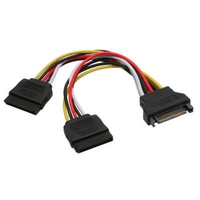  InLine Adapter SATA Power meski - zenski - 2x SATA + 4 Pin Molex power (29682) kabelis datoram