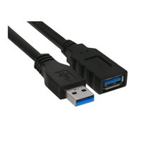 Kabel USB InLine USB 3.0 A/B, 1.5m, Black (35615) USB kabelis