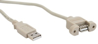 Kabel USB InLine USB A/4pin, 0.4m, Pelēks (33440F) USB kabelis