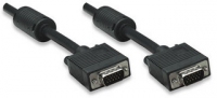 Manhattan Monitor Cable SVGA HD15 M/HD15 M 3m with Ferrite Cores Black kabelis video, audio