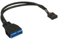  InLine Adapter Wewnetrzny USB 2.0 na USB 3.0 0.15m (33449I) kabelis datoram