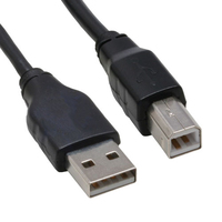 Kabel USB InLine USB-B 1m Black (34511X) USB kabelis