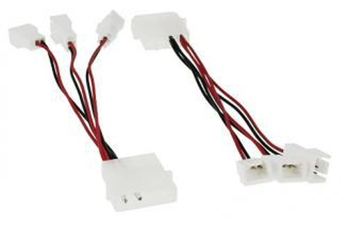 InLine 33007T Eingebaut Molex (4-pin) Mehrfarben Stromkabel (33007T) adapteris