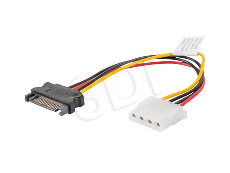 Power cable SATA - Molex M/F 15cm kabelis datoram