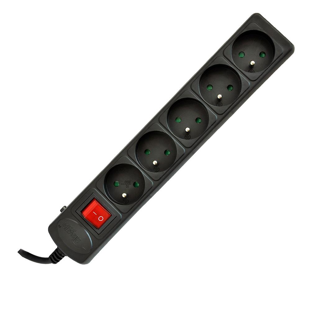 Akyga Surge protector AK-SP-05B 3m 5 outlets CEE7/5 +switch elektrības pagarinātājs