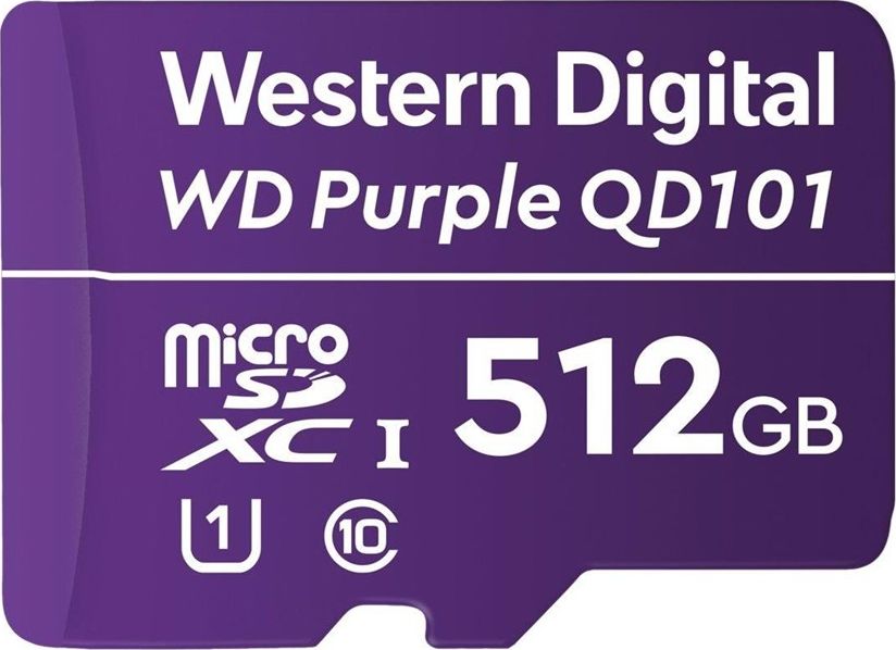 WD Purple 512GB SC QD101 microSD atmiņas karte