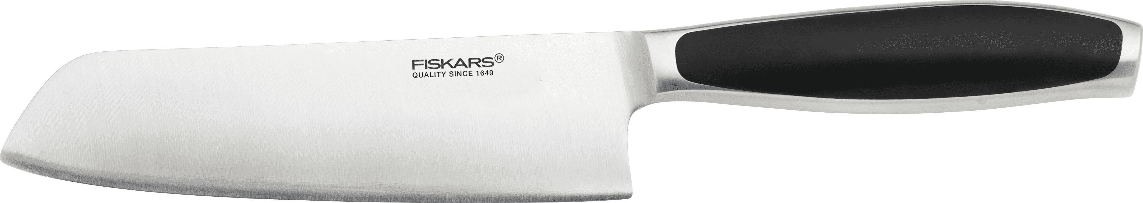 Нож 17 см. Нож сантоку fiskars norr 16 см. Fiskars quality since 1649 нож кухонный. Поварской нож fiskars кухонный картинки. Нож fiskars Royal купить.
