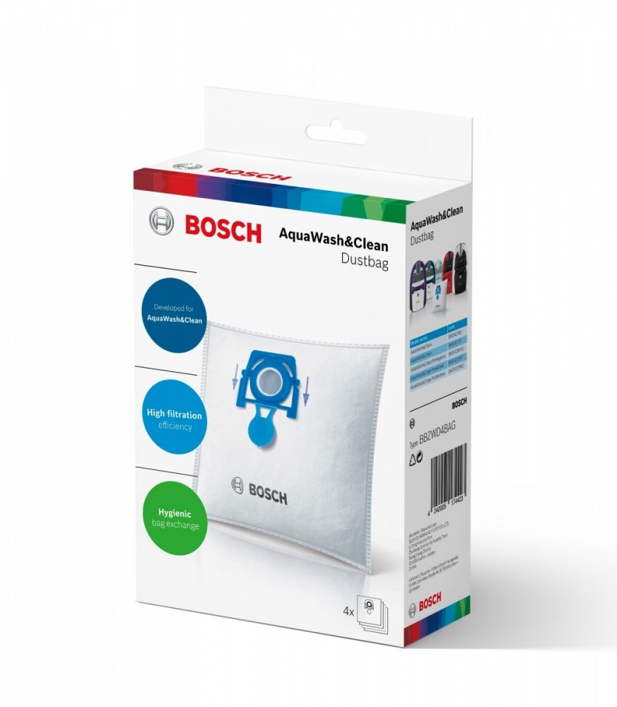 Bosch vacuum cleaner Bags for vacuum cleaner BBZWD4BAG aksesuārs putekļsūcējam