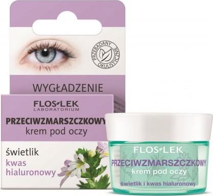 Floslek Krem pod oczy Pielegnacja oczu Swietlik-Kwas Hialuronowy przeciwzmarszczkowy 15ml 147021 (5905043007021) ēnas