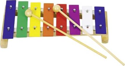 Goki Ksylofon dla dzieci 8-tonowy, zabawka Montessori uniw 365737 (4013594619592)