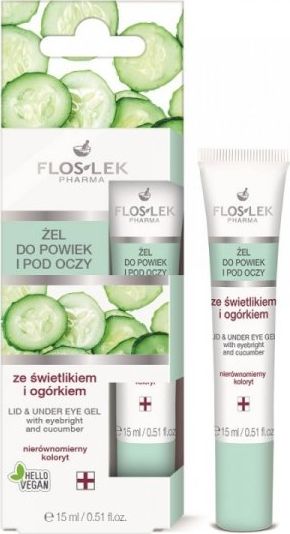 Floslek Zel pod oczy Pielegnacja oczu ze swietlikiem i ogorkiem nawilzajacy 15ml 148219 (5905043008219) ēnas