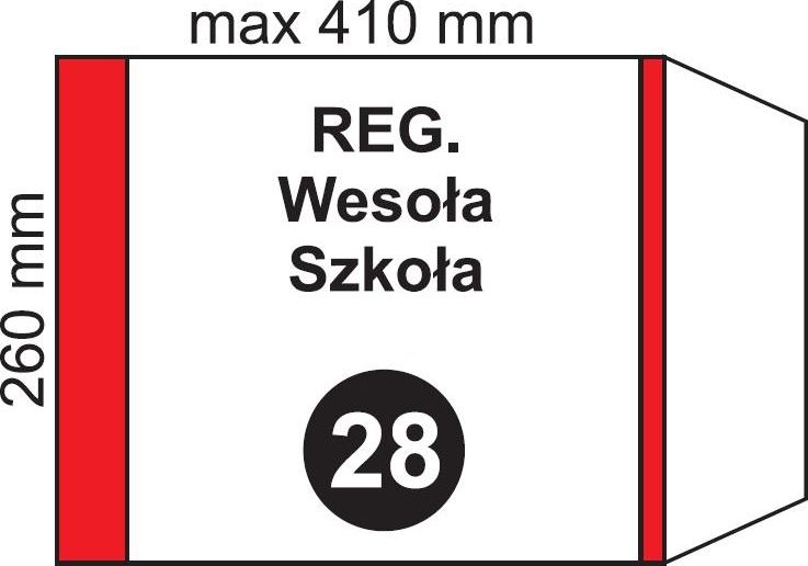 Folplast Okladka na podr regulowana NR 28 (20szt) 345272 (5906295348283)