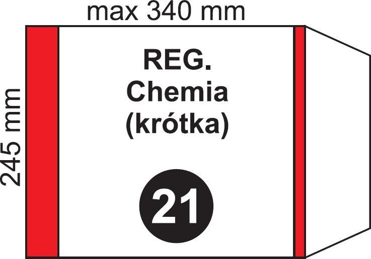 Folplast Okladka na podr regulowana krotka NR 21 (20szt) 345270 (5906295348214)