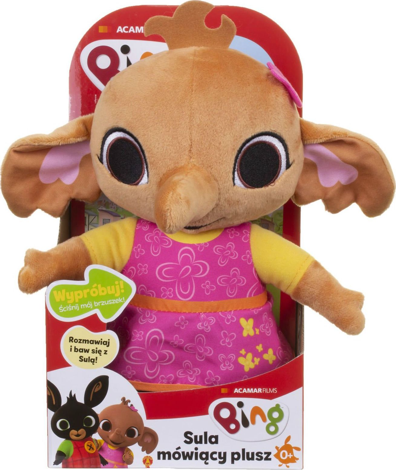 Golden Elephant Bing Plush mascot Sula 23cm (runā poļu valodā) bērnu rotaļlieta