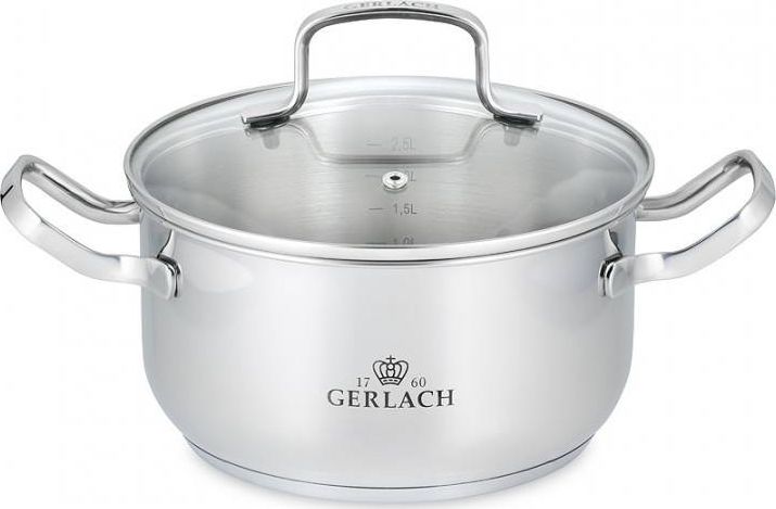 GERLACH. POT WITH LID 20cm SIMPLE Pannas un katli