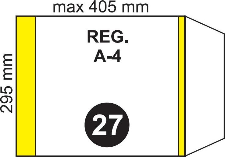Folplast Okladka na podr A4 regulowana NR 27 (20szt) 345257 (5906295348276)