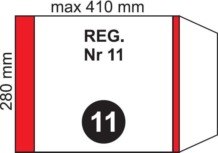 Folplast Okladka na podr regulowana NR 11 (20szt) 345258 (5906295348115)