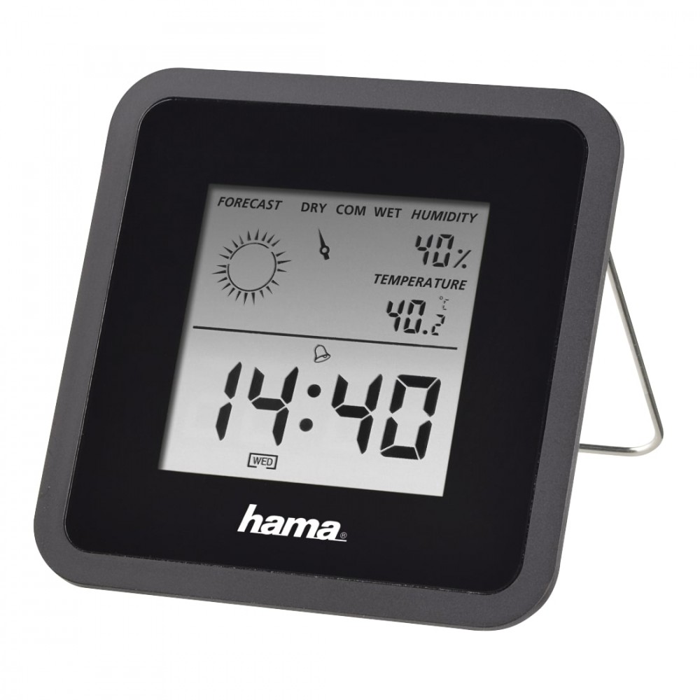 Hama TH50 black barometrs, termometrs