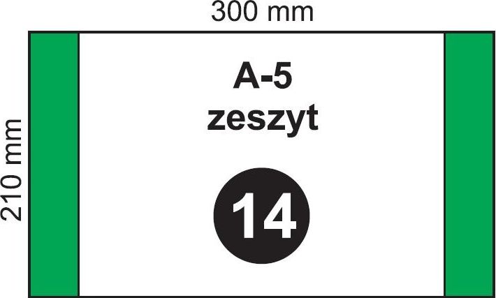 Folplast Okladka na zeszyt A5 NR 14 (20szt) 345264 (5906295348146)