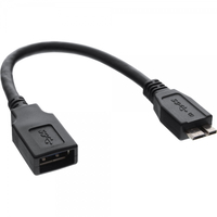 InLine 31609 - Micro USB 3.0 OTG - USB 3.0 A - Male / Female - Black (31609) adapteris