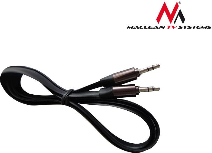 Jack cable 3.5mm 2m MCTV-695B black Maclean kabelis, vads