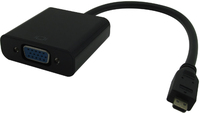 MicroConnect  HDMI Micro - VGA adapter M-F HDMI Micro D type - VGA 25cm kabelis, vads