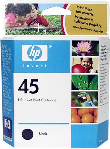 HP tinte 51645AE nr 45 (black) kārtridžs