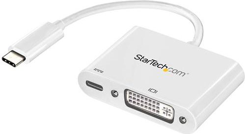 StarTech.com USB-C auf DVI Adapter mit USB Stromversorgung -1920 x 1200 - Wei... kabelis, vads